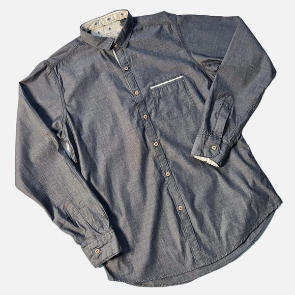 River Edge Vintage Classic Button Down Shirt for Men in Size Medium - Picture 1 of 7